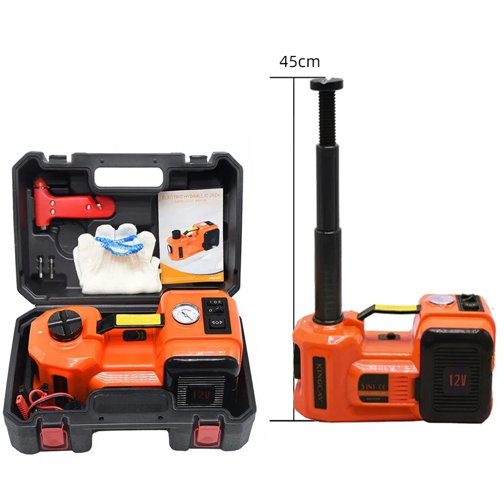 5-Ton Electric Hydraulic Car Jack – Portable Automatic Vehicle Lift for SUVs, Sedans, MPVs & Trucks