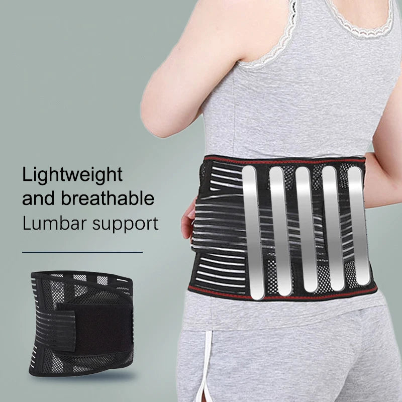 Back Braces For Lower Back Pain Relief With 5 Stays Breathable Back Support Belt Support Protector Therapy Back For Women Man
