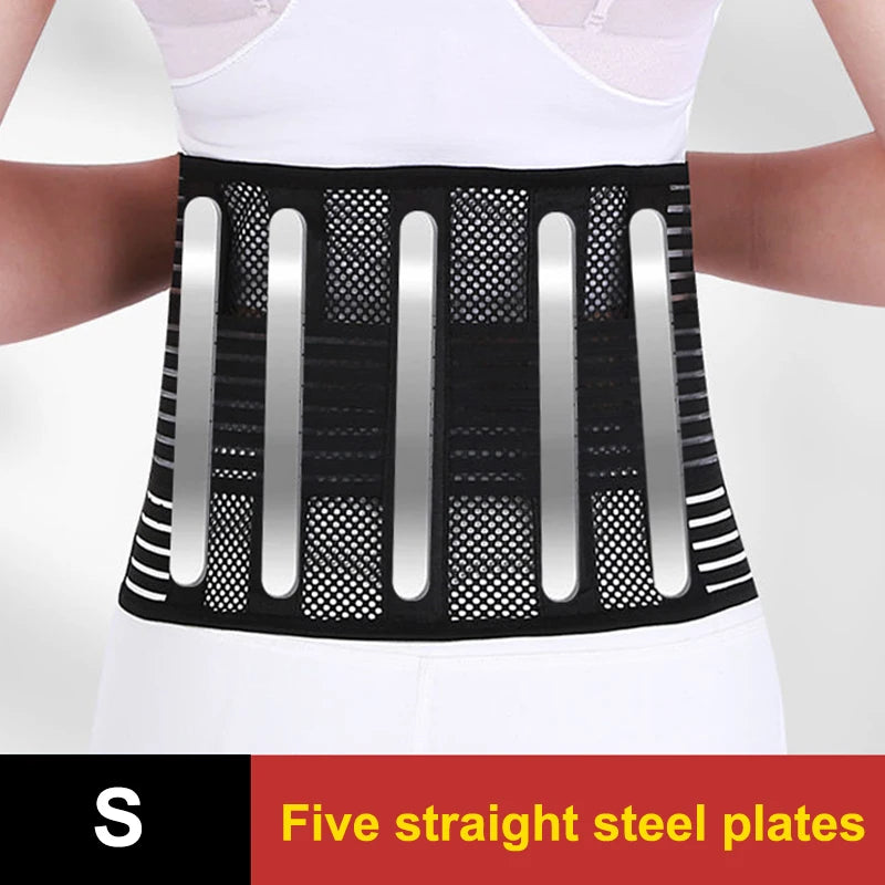 Back Braces For Lower Back Pain Relief With 5 Stays Breathable Back Support Belt Support Protector Therapy Back For Women Man