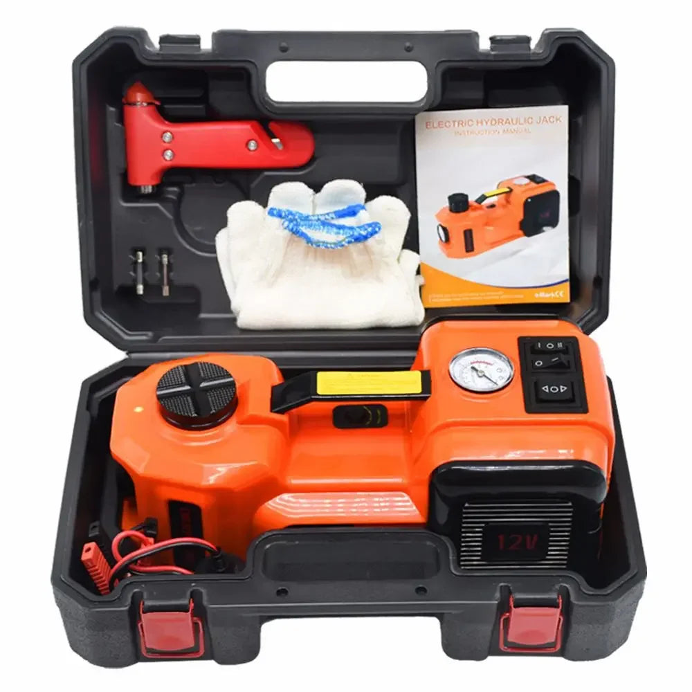 5-Ton Electric Hydraulic Car Jack – Portable Automatic Vehicle Lift for SUVs, Sedans, MPVs & Trucks