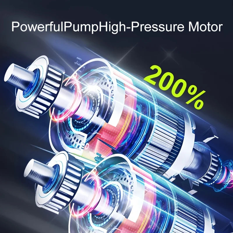 150 PSI Cordless Tire Inflator – Fast Portable Air Compressor with Digital Gauge for Car, Motorcycle & Bicycle
