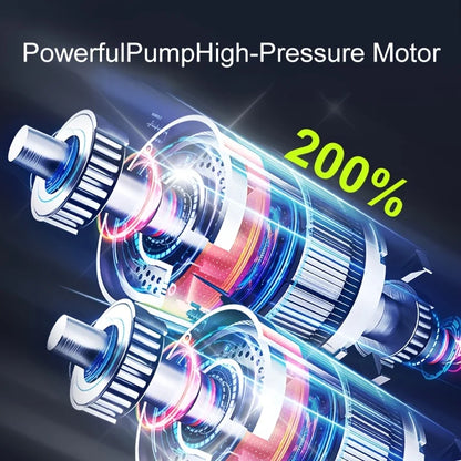 150 PSI Cordless Tire Inflator – Fast Portable Air Compressor with Digital Gauge for Car, Motorcycle & Bicycle