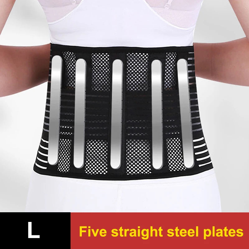 Back Braces For Lower Back Pain Relief With 5 Stays Breathable Back Support Belt Support Protector Therapy Back For Women Man