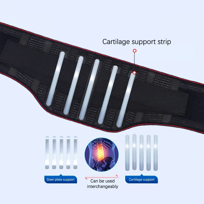 Back Braces For Lower Back Pain Relief With 5 Stays Breathable Back Support Belt Support Protector Therapy Back For Women Man
