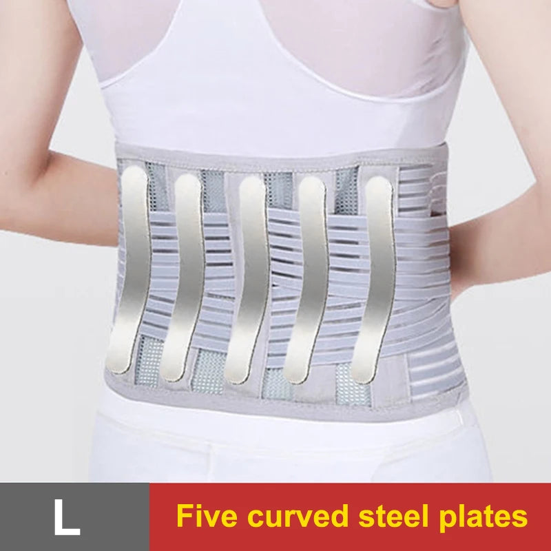Back Braces For Lower Back Pain Relief With 5 Stays Breathable Back Support Belt Support Protector Therapy Back For Women Man