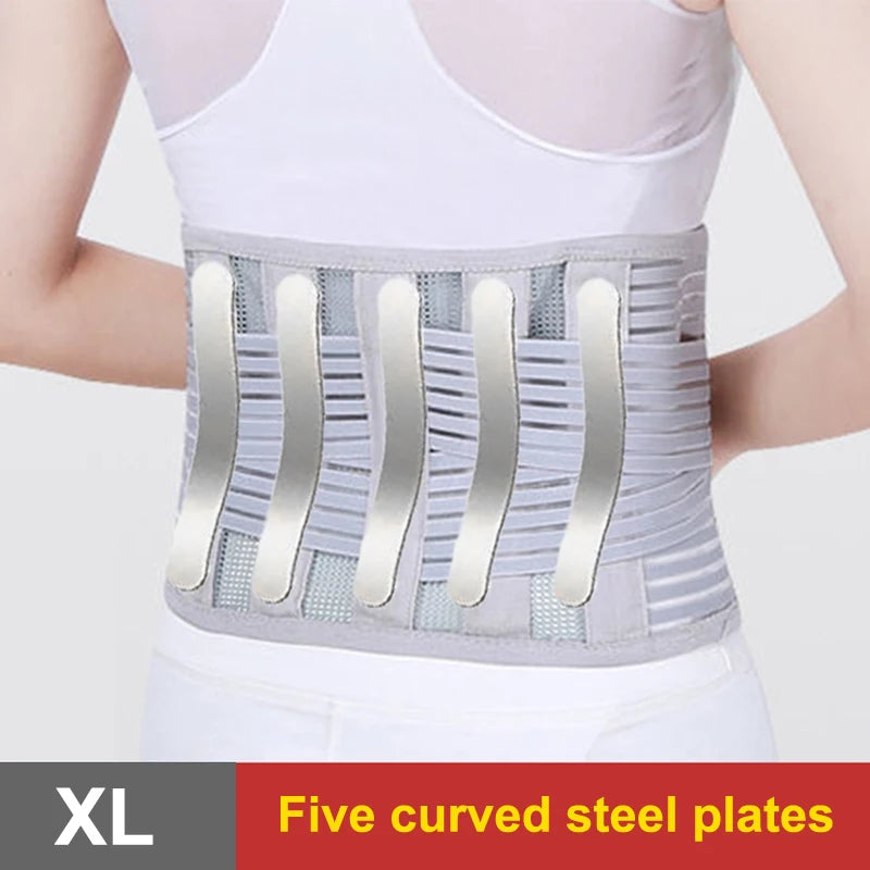 Back Braces For Lower Back Pain Relief With 5 Stays Breathable Back Support Belt Support Protector Therapy Back For Women Man
